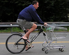 bicykel na nákupy